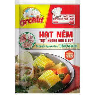 Túi (5kg) Hạt nêm Orchid Xương Ống, Tủy Vị Heo -   Siêu Tiết Kiệm Cho Quán Ăn, Nhà Hàng
