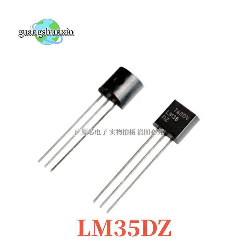 10 Chiếc Mạch Tích Hợp LM35 LM35DZ TO-92 LM35 Cảm Biến Nhiệt Độ Độ C Chính Xác Cho IC Trở Kháng Thấp