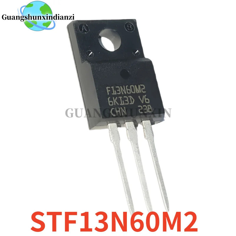 5-10 Cái / lốc Thương Hiệu Mới STF13N60M2 STF13N60 13N60M2 13N60 TO-220F 13A 600V Bóng Bán Dẫn Hiệu 