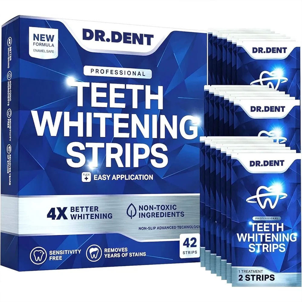 DRDENT Professional Teeth Whitening Strips - Pack of 42 Strip