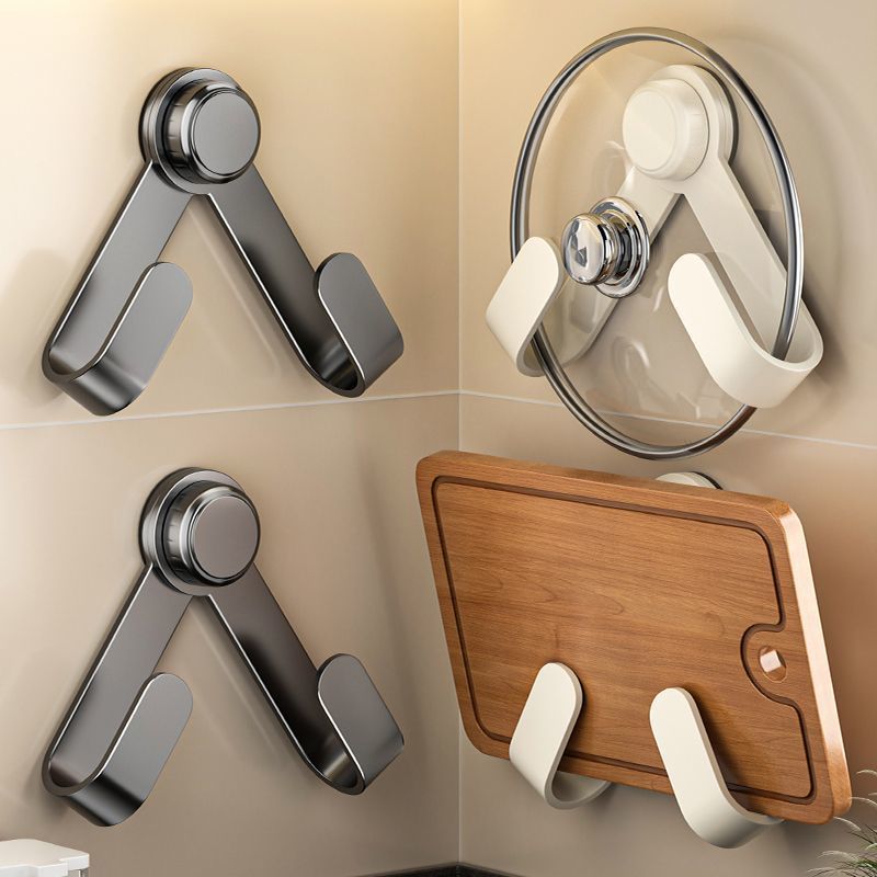 Jibaiju Thép Carbon Dày Nắp Nồi Nhà Bếp Giá Đa Năng Thớt Tường Lưu Trữ Dụng Cụ Tiện Dụng Kệ Không Đụ