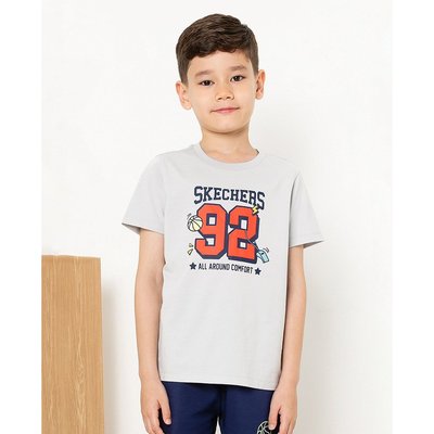 SKECHERS - Áo thun bé trai tay ngắn Basketball Culture_SL325K261-00KW