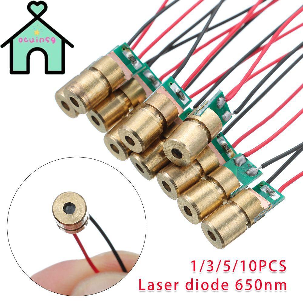 OOTUNSG 1 / 3 / 5 / 10pc Điốt Laser Chất Lượng Cao 5 triệu watt Mô-đun Diode Chấm Đỏ