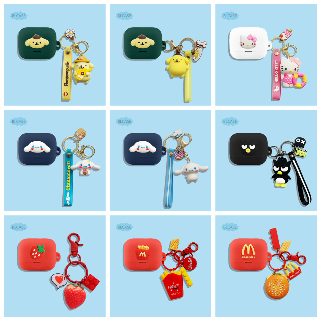 Dành Cho Earfun Air pro 4 plus Tai Nghe Silicon Earfun Air pro4 + Tai Nghe Sanrio Vỏ Mềm Chống Sốc C