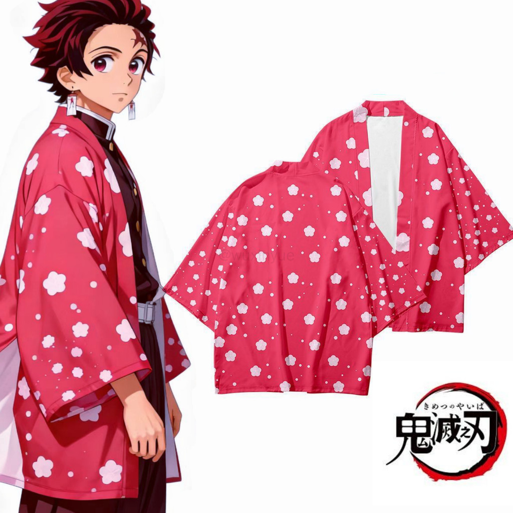 Kimetsu no Yaiba Cosplay Outfit - Anime Style Kimono Cardigan Nam/Nữ