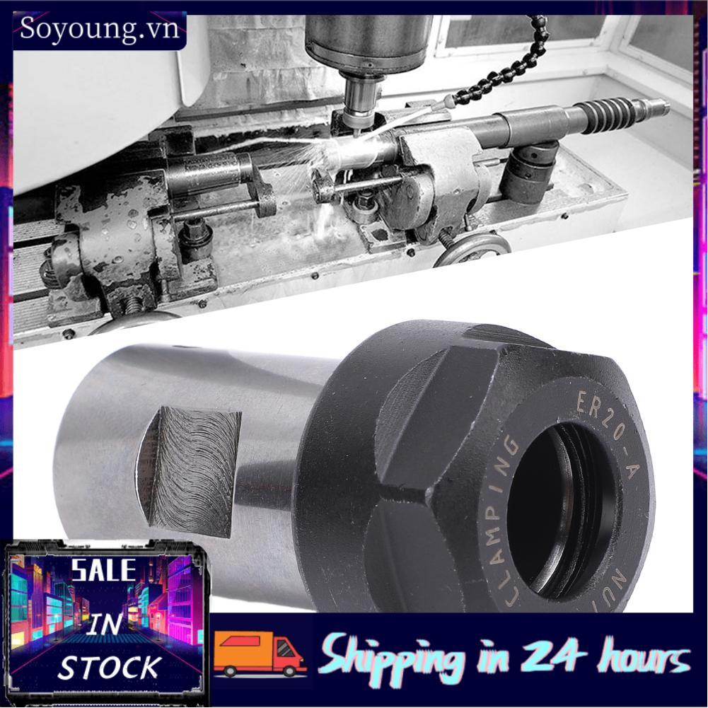 Soyoung Bộ chuyển đổi trục động cơ soyoung ER20 12mm 40cr có hộp bảo quản để phay CNC