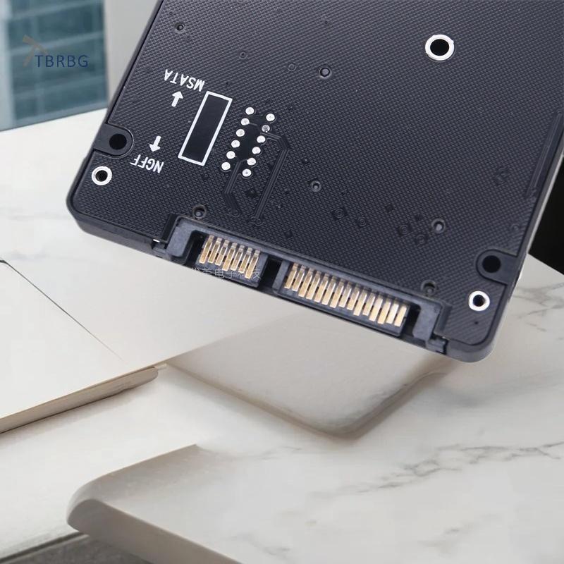 TBRBG 1 Bộ Bên Ngoài 2 Trong 1 MSATA M.2 NGFF Sang SATA USB Adapter Riser Card M.2 NGFF Sang SATA Ad