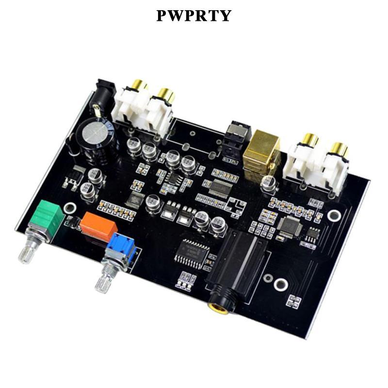 Bộ giải mã âm thanh Cáp quang đồng trục USB NE5532 Bảng giải mã bộ khuếch đại 96KHz