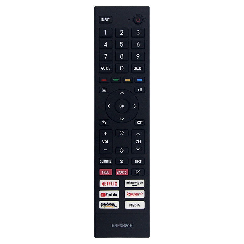 Tương thích với Hisense TV 43A7GQ 50A7GQ 55A7GQ 65A7GQ Điều khiển từ xa Phụ tùng ERF3H80H (KHÔNG CÓ 