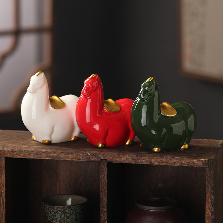 Đồ trang trí gốm sứ Mini Pegasus tinh tế Quà tặng