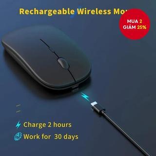  Chuột không dây chế độ kép Bluetooth 5.0 2.4GHz Sạc siêu im lặng USB C PC Điện thoại máy tính xách tay 