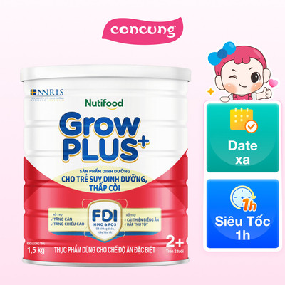 Combo 2 Sữa GrowPLUS+ Đỏ 2+ 1.5kg (Từ 2 tuổi)