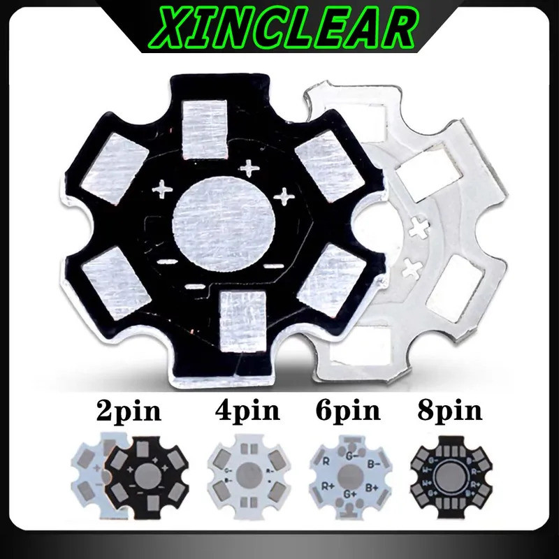 1W 3W 5W LED Nhôm Đế Tấm PCB Ban Tản Nhiệt Chất Nền 20mm Ngôi Sao Bộ DIY Làm Mát Tản Nhiệt 20mm Cho 