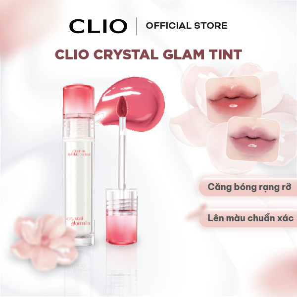 Son Tint Bóng Bền Màu CLIO Crystal Glam Tint (3.4g)