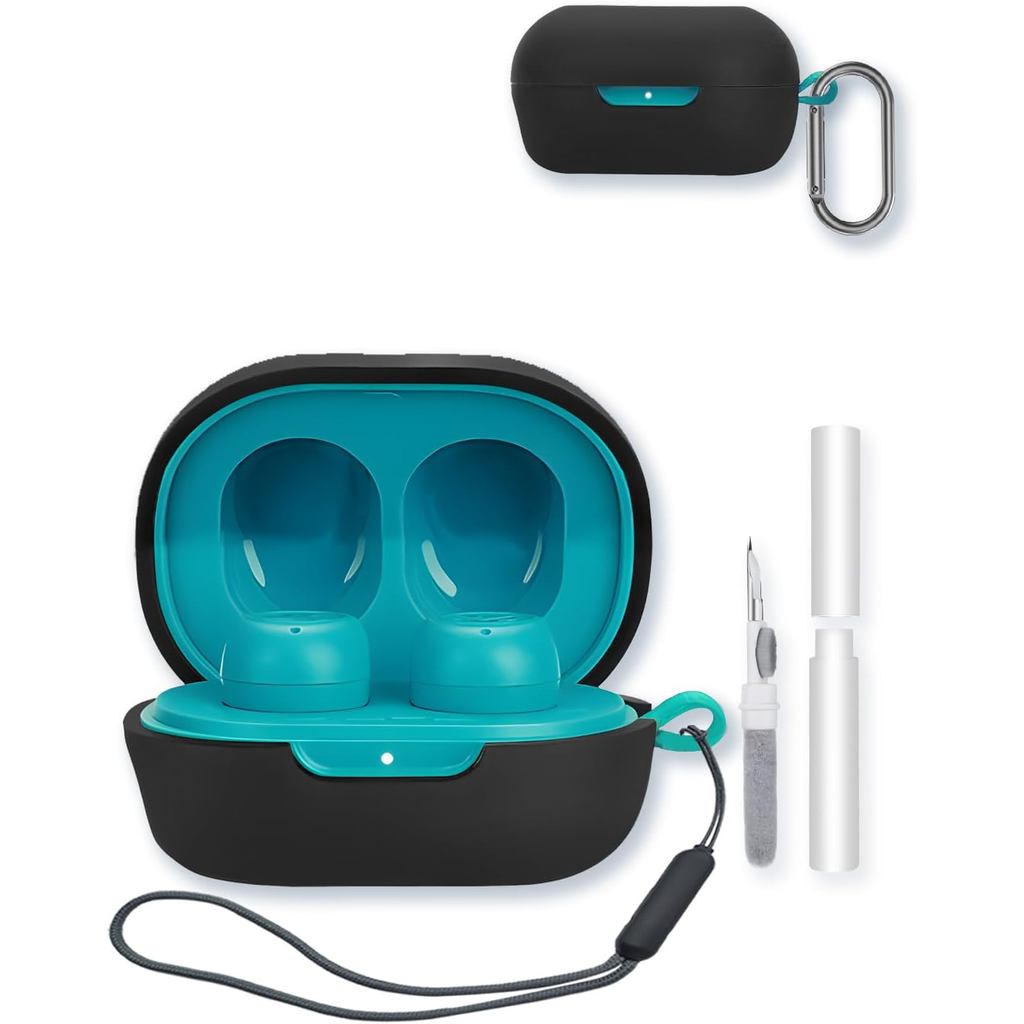 Ốp Silicon Tương Thích Với Tai Nghe Không Dây JLab JBuds Mini True Wireless, Bộ Vệ Sinh Và Dây Buộc 