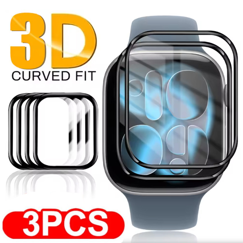 Phim bảo vệ màn hình chống nước cong 3D cho Apple Watch S11 S10 42mm 46mm iWatch 2025 Series 11 42MM