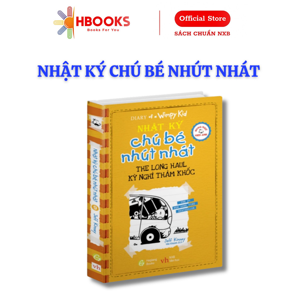 Sách Nhật Ký Chú Bé Nhút Nhát Diary of a Wimpy Kid Tập 9 Phiên Bản Song Ngữ - HG books