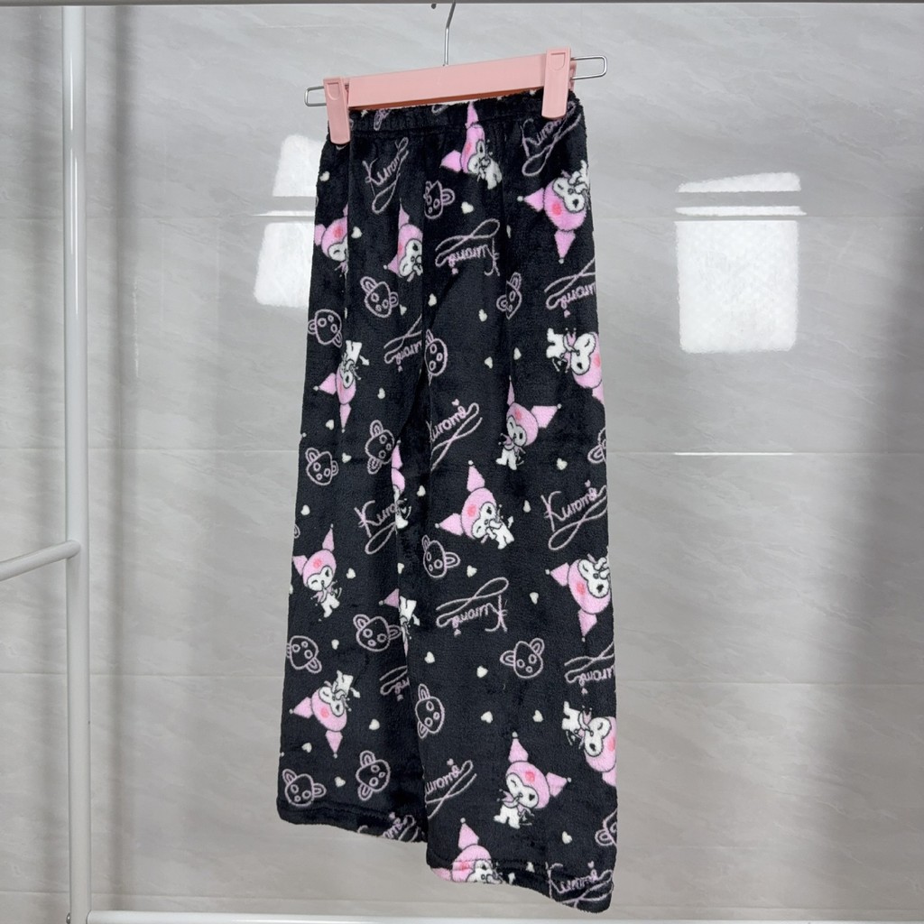 Hàng mới về Quần ngủ trẻ em lót lông cừu dày dành cho bé trai và bé gái Quần mặc nhà ấm áp cho mùa thu đông [BL]