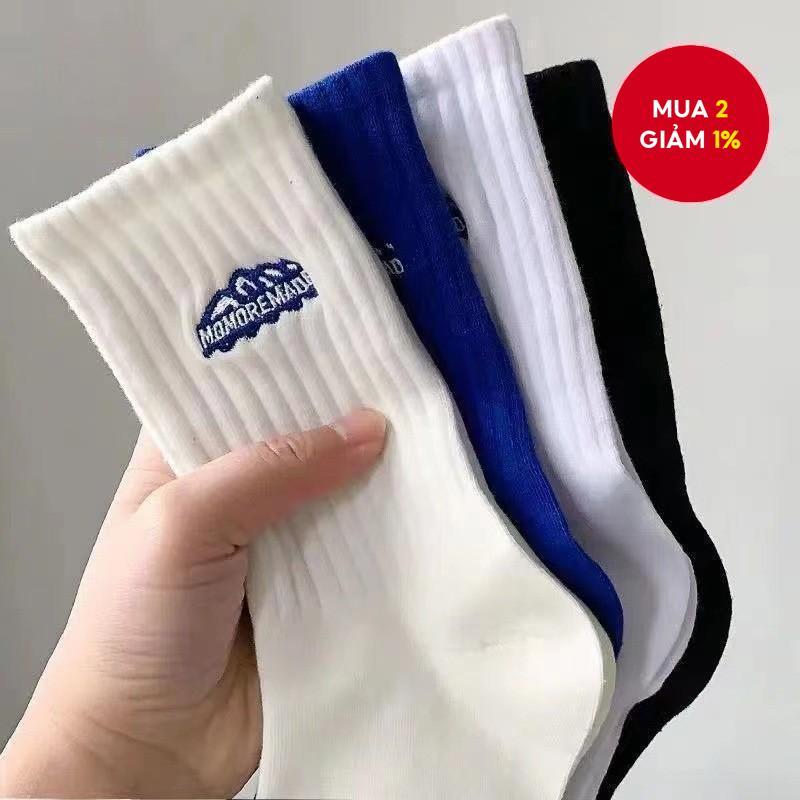 Tất Unisex Giữa Bắp Chân Cho Nam Nữ - Họa Tiết Tranh, Mỏng, Thoáng Khí, Thoải Mái Thường Ngày
