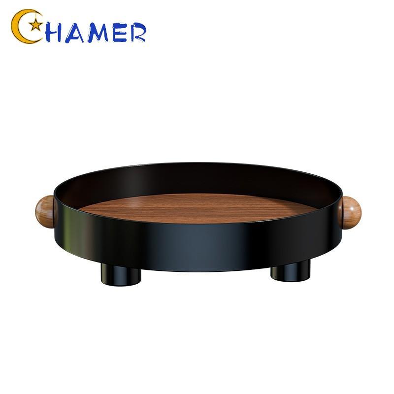 【CHAMER】Rotating Spice Organizer Kitchen Countertop Turntable Tray for Condiment Bottles【HomeLiving】