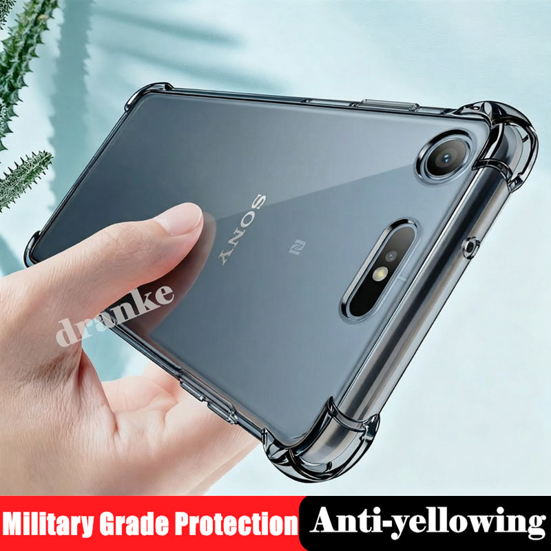 Dành cho Sony Xperia XZ1 G8341 G8342 F8341 F8342 G8343 SOV36 SO-01K Vỏ silicon lỏng trong suốt linh 