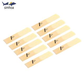 Simhoa Eb Alto Saxophone Sax Reeds Strength 1.5 - 4.0 Tùy chọn, 10 cái / hộp