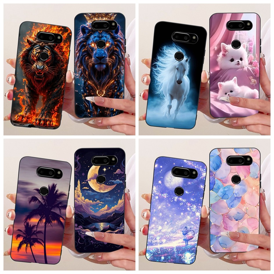 Ốp điện thoại hoạt hình mát mẻ cho LG V30 H930 H93 / V30 Plus / V30s ThinQ / V35 ThinQ / V35 Plus Th