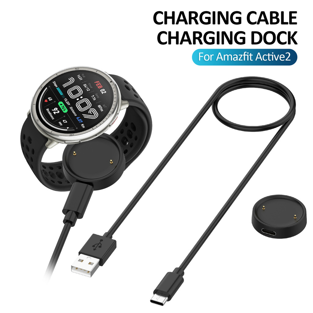 Sạc Cho Amazfit Active 2 / Bip 6 Đồng Hồ Thông Minh Đế Sạc Đế Chân Đế Cáp Dây Từ Tính Sạc USB Thay T