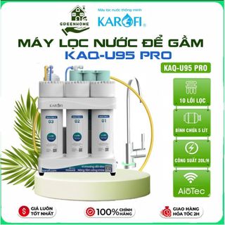  Máy Lọc Nước Để Gầm KAROFI KAQ-U95 PRO 10 Lõi Cao Cấp,20L h.Vòi Led Điện Tử  Wifi,Bảo Hành Chính Hãng 3 Năm Tại Nhà 
