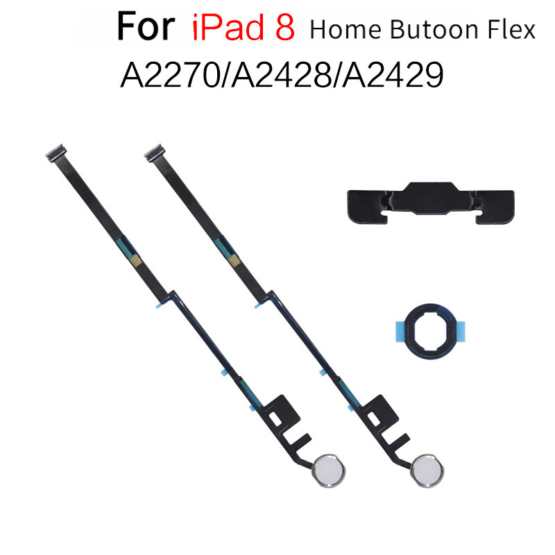 Ống mềm nút Home cho iPad thế hệ thứ 8 10.2 inch A2270 A2428 A2429, nút menu và nút quay lại với cao