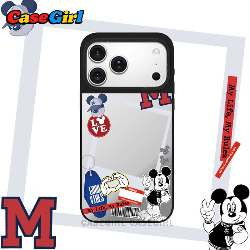 Vỏ Cho IPhone 17 11 16 12 13 14 15 Pro Max 16 14 15 Plus Air Xr X Xs Ốp Lưng Ngầu Mickey Mouse Phong