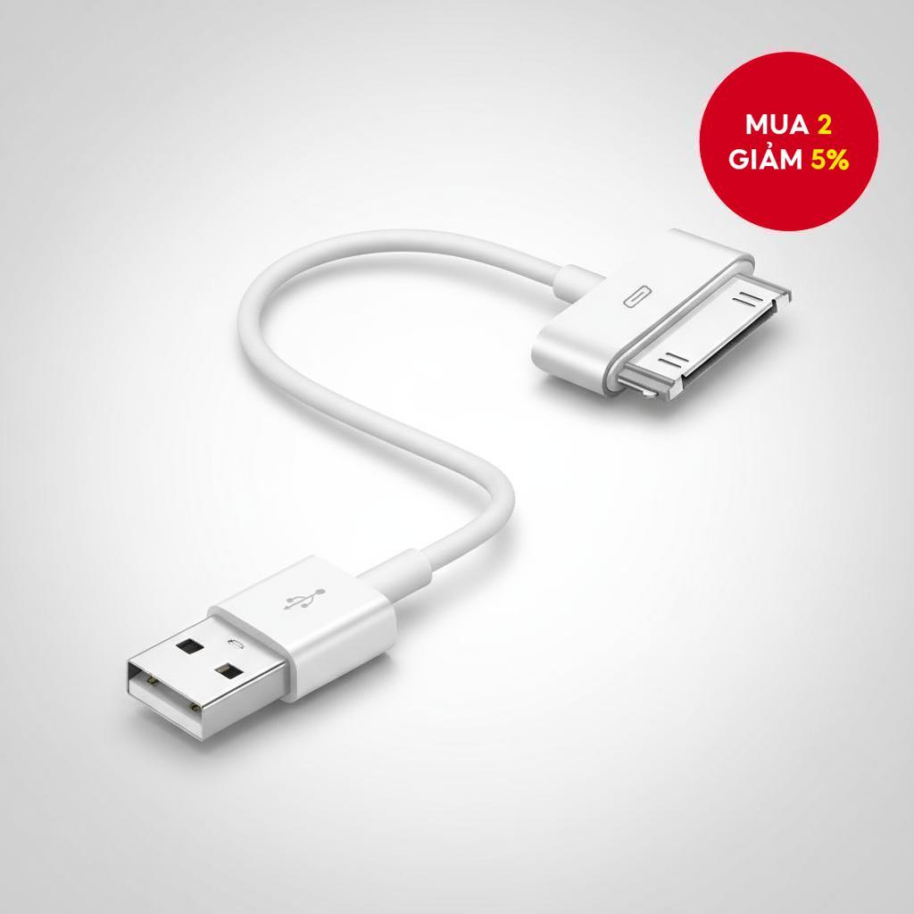 Cáp sạc USB cho iPhone 4 4s 3G 3GS iPad 1 2 3 iPod Nano Touch