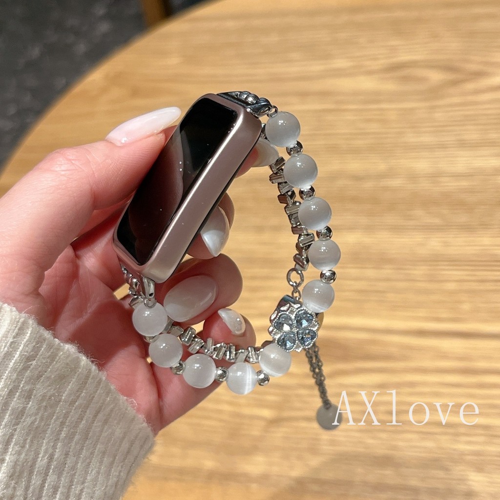 Dây Xích Mắt Mèo Thích Hợp Cho Huawei Watch Fit3 Fit4 4Pro Vòng Tay Điều Chỉnh Cho Huawei Band 10 9 