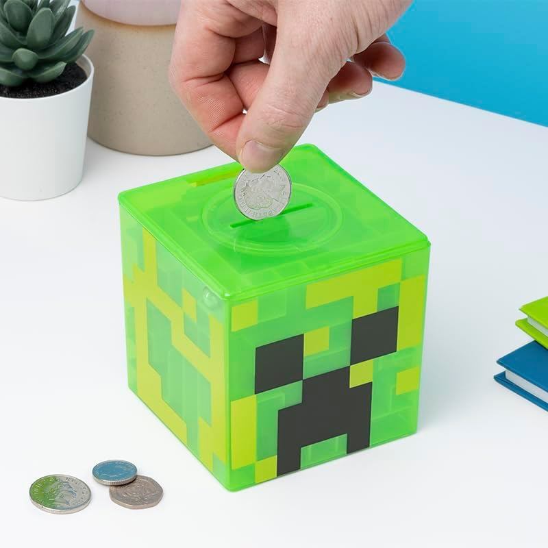 Mê cung Paladone Minecraft Creeper an toàn, hoàn thành mê cung để mở khóa tiền, Đồ chơi sưu tập khối