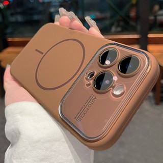 Ốp điện thoại mềm từ tính dạng lỏng silicon cho iPhone 17 Pro 16 15 14 Pro Max Vỏ bảo vệ ống kính chống sốc