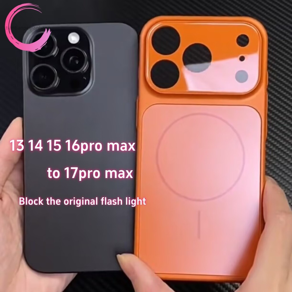 DIY Mới Cho iPhone 13 14 15 16 17 Pro Max Đổi sang 17 Pro Max Vỏ Điện Thoại Thay Thế Vỏ PC Cao Cấp +