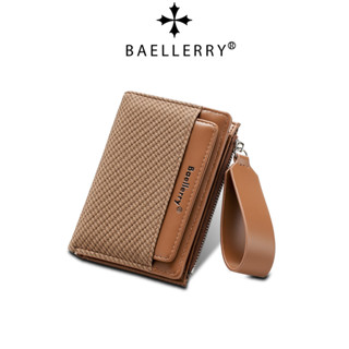 Baellerry Phong Cách Mới Phiên Bản Hàn Quốc Có Dây Đeo Tay Khe Cắm Nhiều Thẻ Túi Ngăn Kéo Da Thời Trang Dây Kéo Thay Đổi Ví Ngắn Nữ