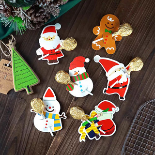  Set 60 Thẻ Giấy Cài Kẹo Mút Noel – Đồ Trang Trí Giáng Sinh Làm Quà Tặng Dễ Thương Cho Bé 