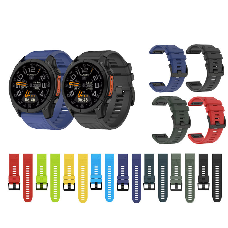 Dành Cho Garmin Fenix 8 8X 7 7X 6 6X 5 5X Bản Năng 2 Forerunner 965 945 955 935 Silicon Phát Hành Nh