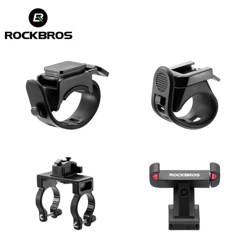 Bộ phụ kiện xe đạp Rockbros bao gồm đèn trước/sau, giá đỡ, dây bơm tiện lợi điều chỉnh dễ dàng