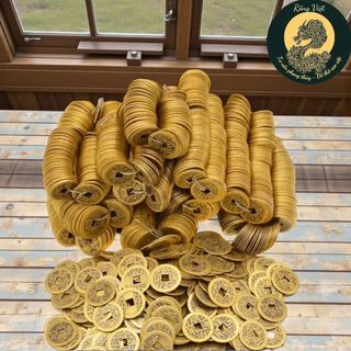 Đồng xu cổ, đồng xu âm dương RỒNG VIỆT, Xu gieo quẻ, làm cốt, đặt ban thần tài, chiêu tài dẫn lộc