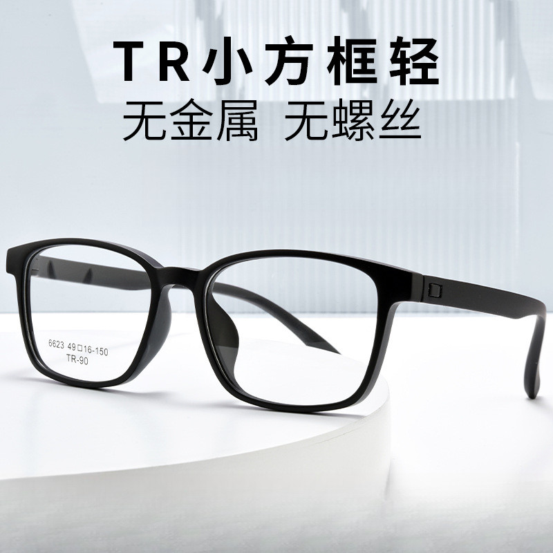 6623Ultra-light small frame glasses9Screwless Metal-Free Youth Student Myopia Glasses Frame