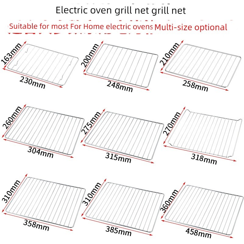 🔥 thép không gỉ grill 🔥 hộ gia đình griddle baking pan có hàng sẵn Cấp thực phẩm Khay lưới dùng lò n