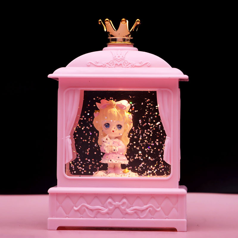 Nhóm Cô Gái Gothic Pha Lê Hộp Nhạc Đèn Ngủ Dạ Quang Trang Trí Sinh Viên Sáng Tạo Quà Tặng Sinh Nhật 
