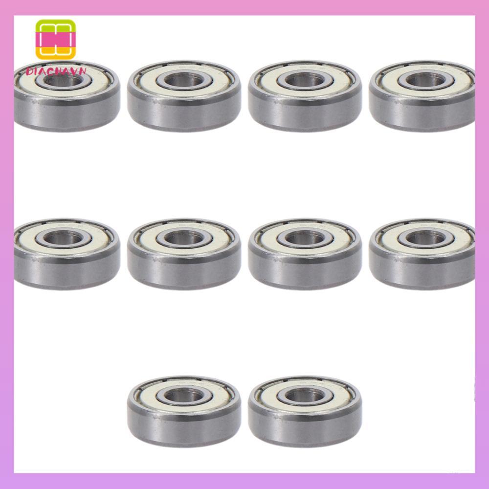 DIACHAVN 10 Vòng bi kín đôi, Vòng bi rãnh sâu được bôi trơn sẵn bằng thép Chrome, Tiếng ồn thấp 626Z