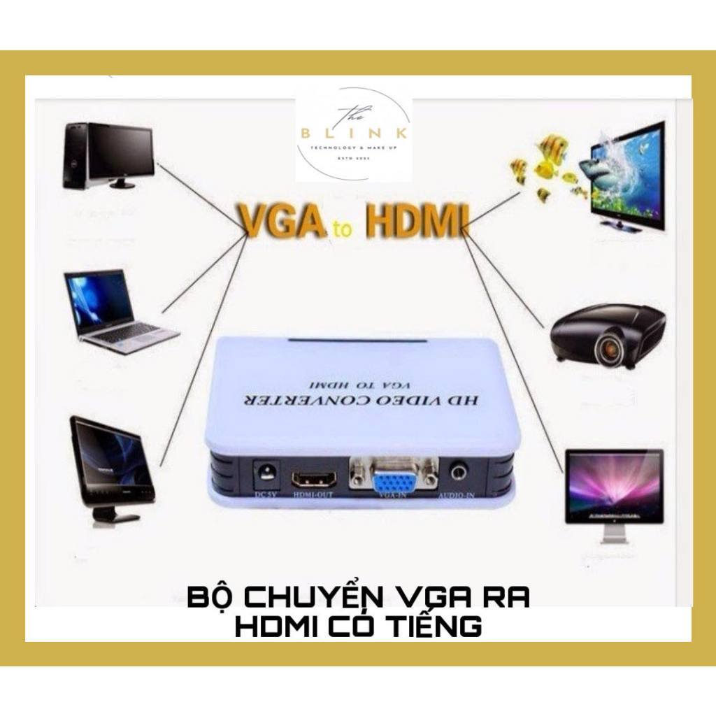 Bộ chuyển VGA sang HDMI 1080P FJGEAR VH001 - Hãng FJGEAR phân phối