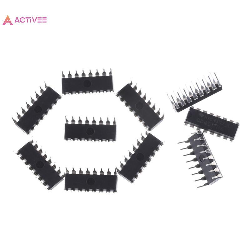 < Activee > 10 CÁI CD4017BE 4017 CD4017 IC chia bộ đếm thập kỷ Đẹp
