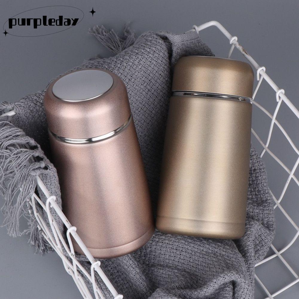 Cốc cà phê PURPLEDAY 350ML Du lịch Chai nước bằng thép không gỉ di động