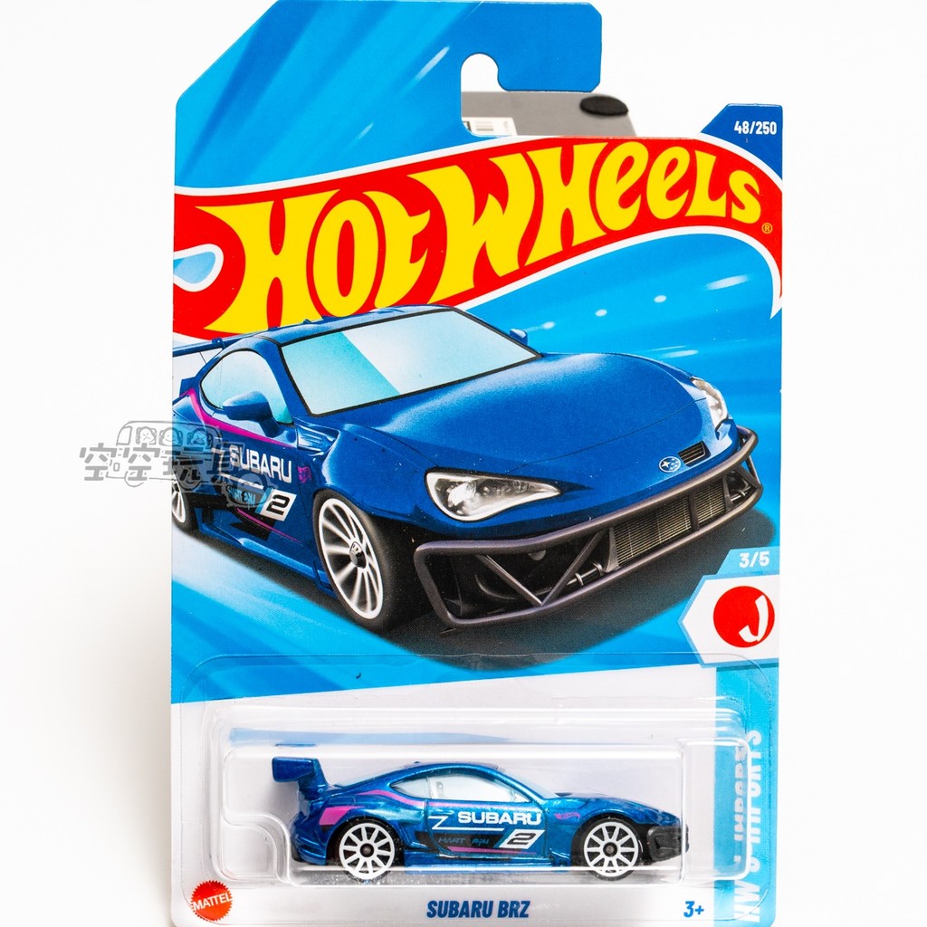 Không. 48 SUBARU BRZ SUBARU BRZ Blue Mattel Hot Wheels Hợp kim Xe thể thao nhỏ