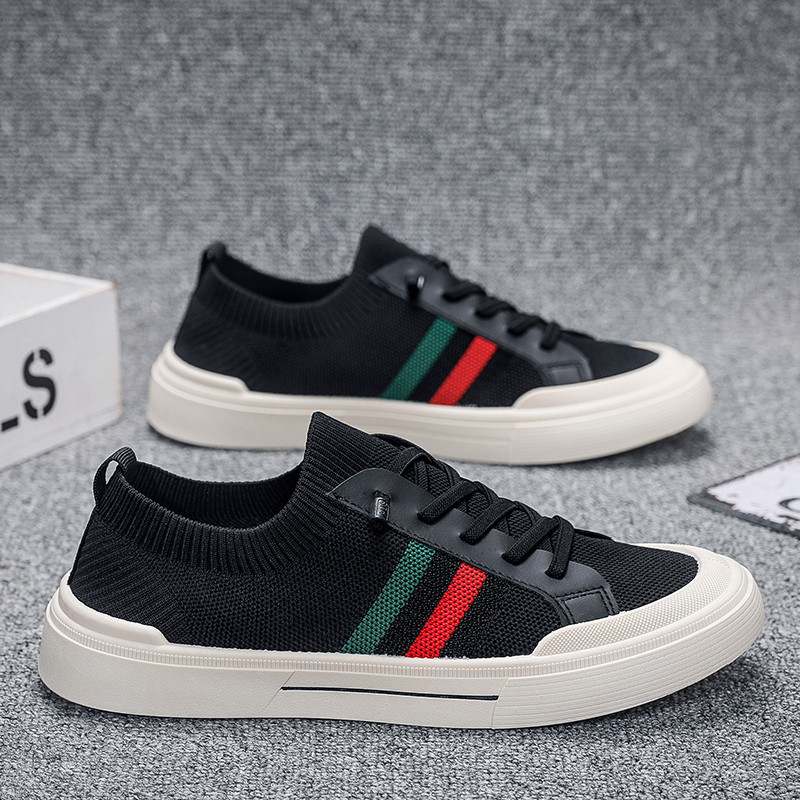 Breathable Flyknit Men's Shoes Casual Sneakers New Men's Sports Shoes Fashion Shoes for Men